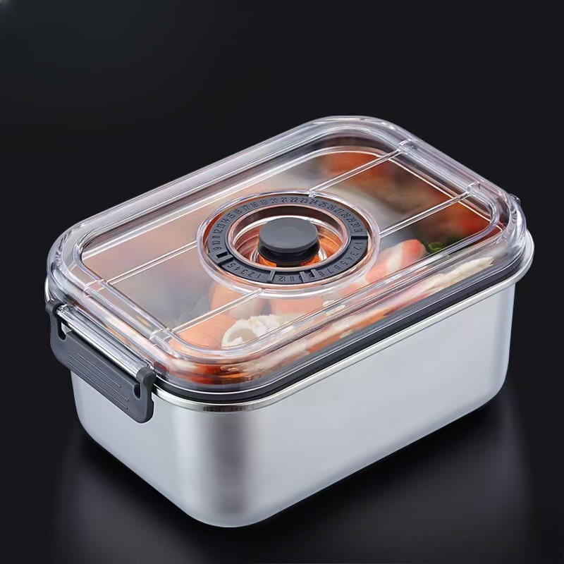 Food Storage Vacuum Containers - Stainless Steel Vacuum Food Container Airtight