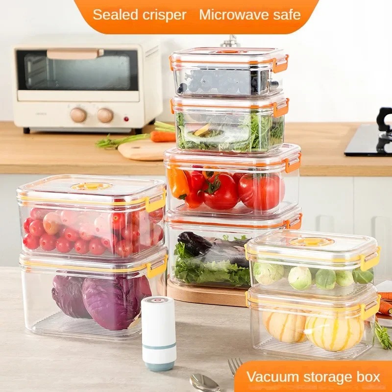 Food Storage Vacuum Containers - Vacuum Fresh-keeping Box Refrigerator Sealed Canister