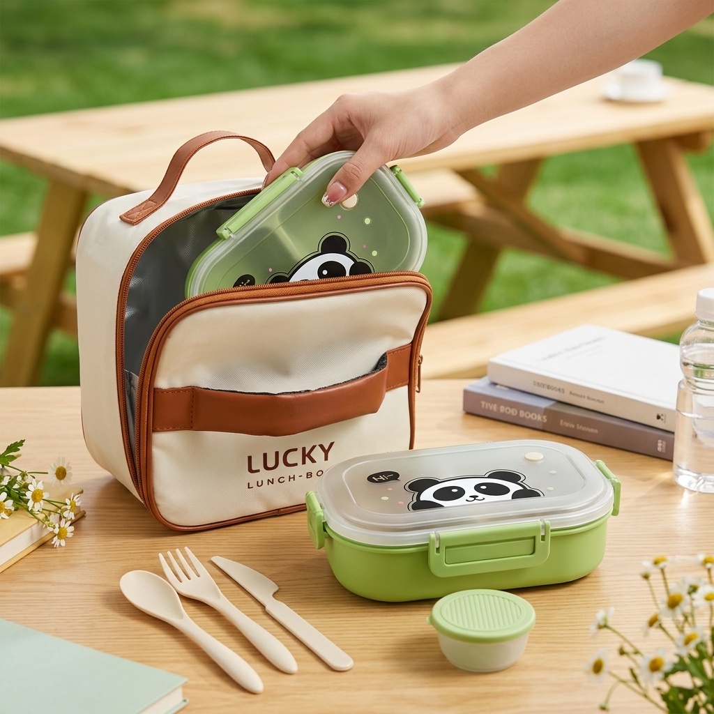 Food Storage Microwave Safe - Reusable Plastic Divided Bento Lunch Box