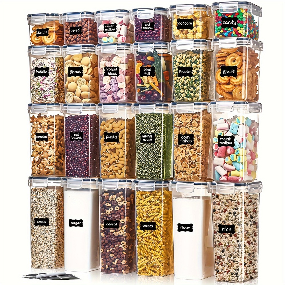 24Pcs Food Storage Containers  - Food Storage Quart ulasan dan harga