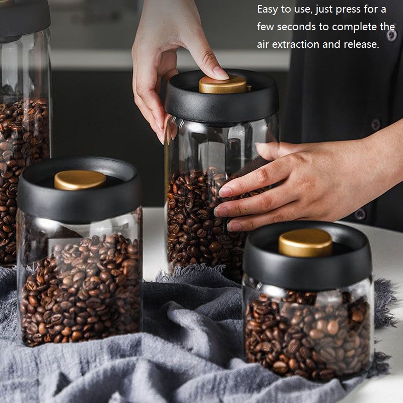 New Bean Coffee Storage Contai - Food Storage Vacuum Containers ulasan dan harga