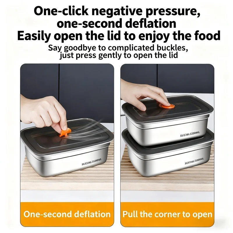 Large Capacity Stainless Steel - Food Storage Microwave Safe ulasan dan harga