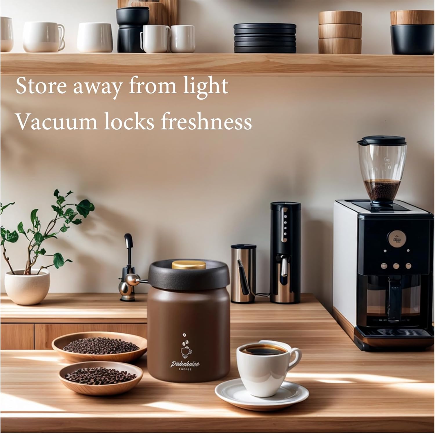 Vacuum Coffee Bean Storage Con - Food Storage Vacuum Containers ulasan dan harga
