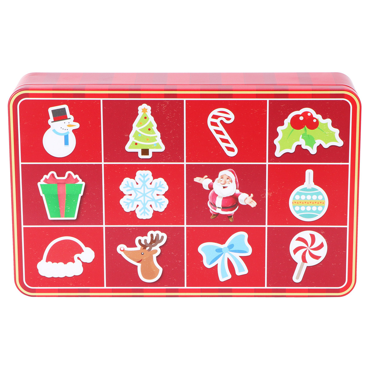 1Pcs Eco Friendly Tinplate Chr - Xmas Food Storage Containers ulasan dan harga
