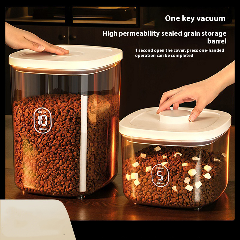 Cat Food Storage Bucket, Seale - Food Storage Vacuum Containers ulasan dan harga