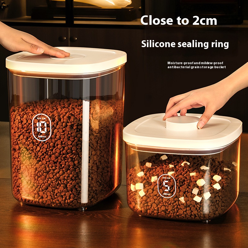 Cat Food Storage Bucket, Seale - Food Storage Vacuum Containers ulasan dan harga