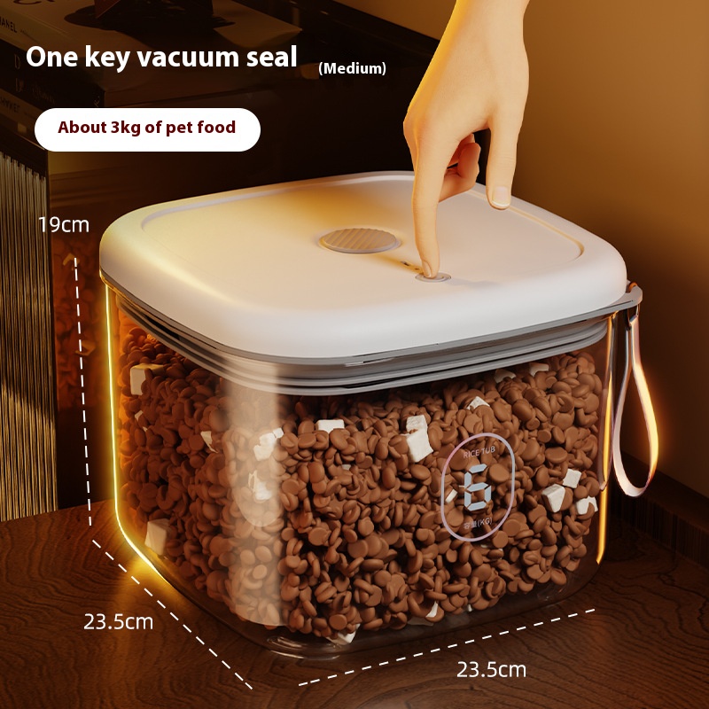 Cat Food Storage Bucket, Seale - Food Storage Vacuum Containers ulasan dan harga