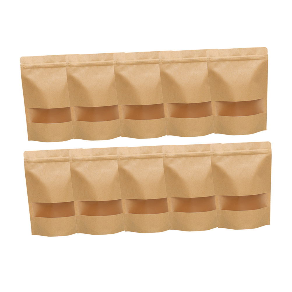 50Pcs Kraft Paper Zipper Seale - Food Storage Is ulasan dan harga