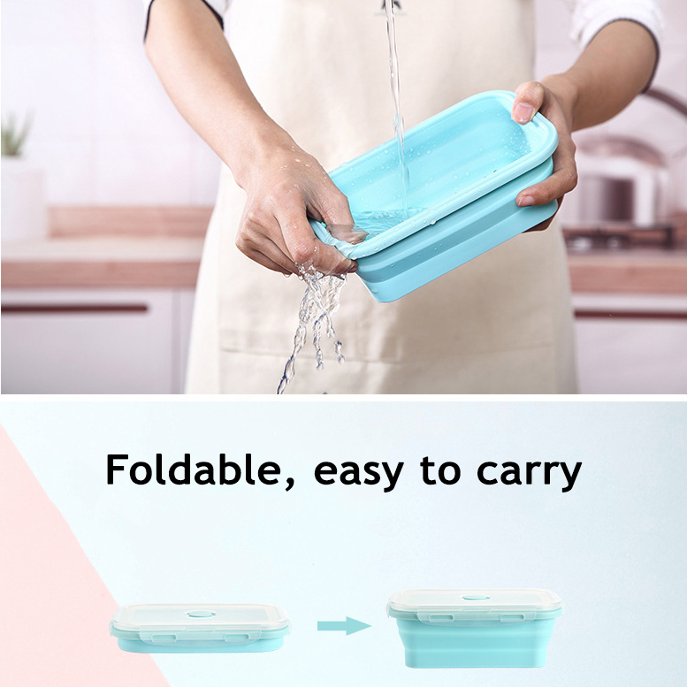 Collapsible Silicone Food Stor - Food Storage Microwave Safe ulasan dan harga