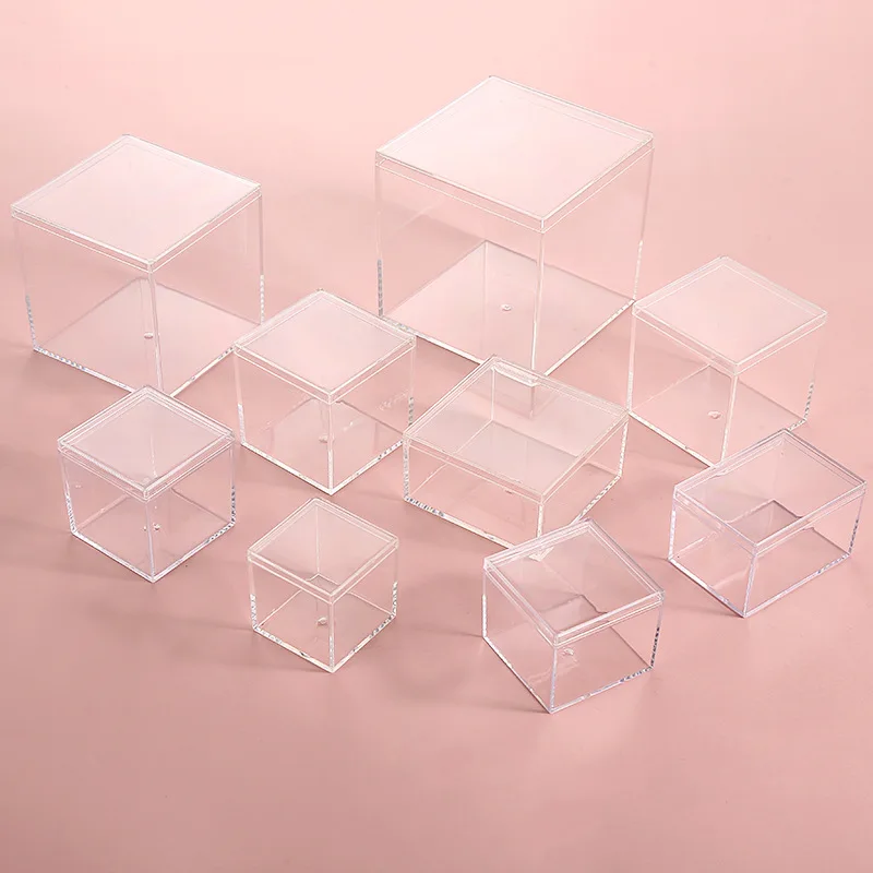 12 PCS Transparent Acrylic Box - Xmas Food Storage Containers ulasan dan harga