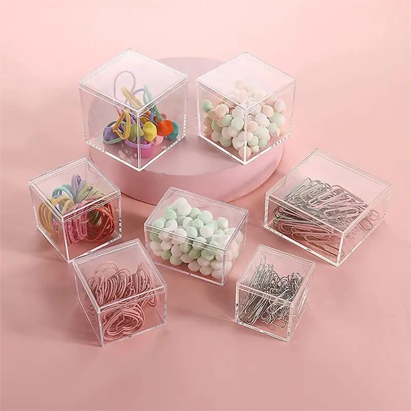 12 PCS Transparent Acrylic Box - Xmas Food Storage Containers ulasan dan harga