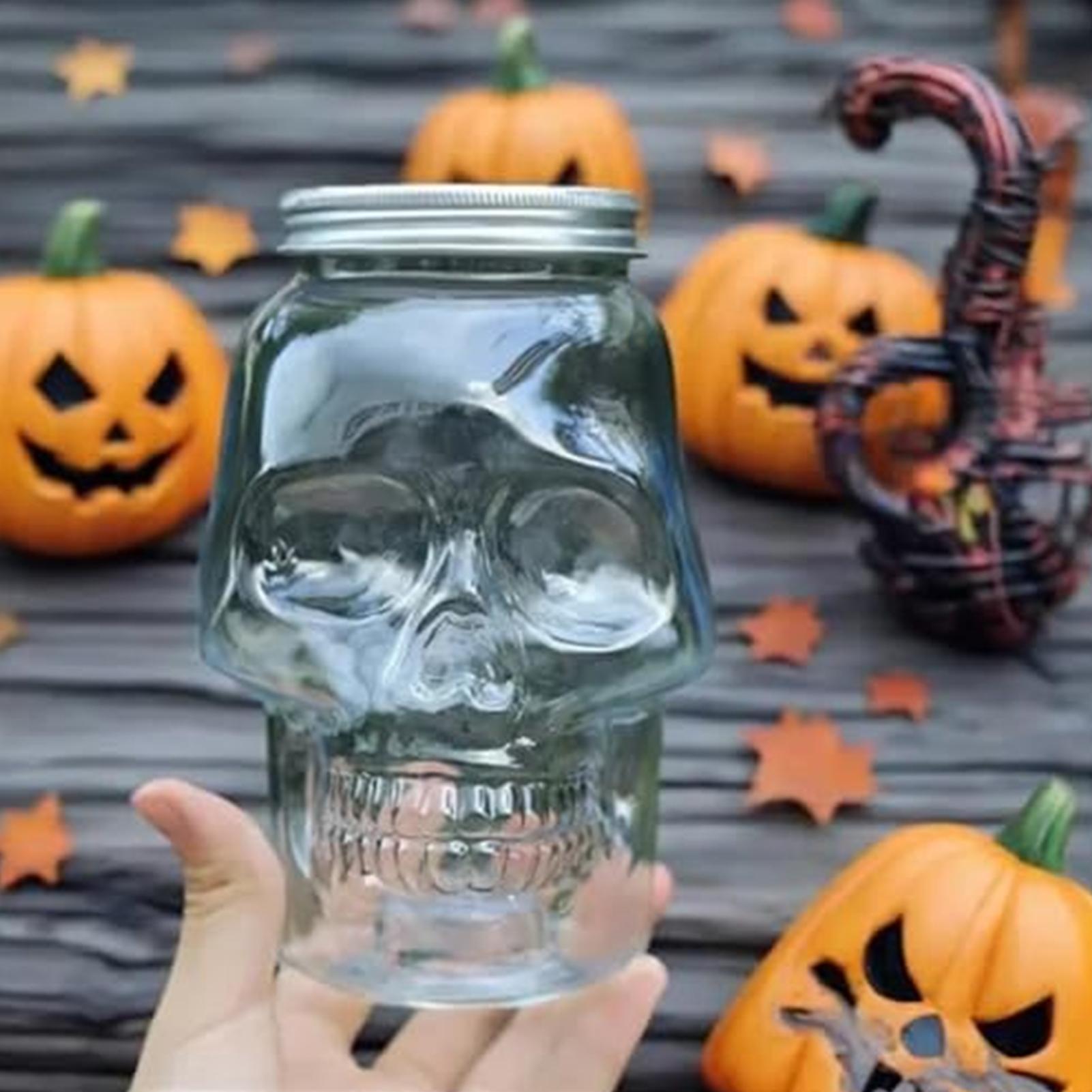 Spooky Skull storage Jars with - Xmas Food Storage Containers ulasan dan harga