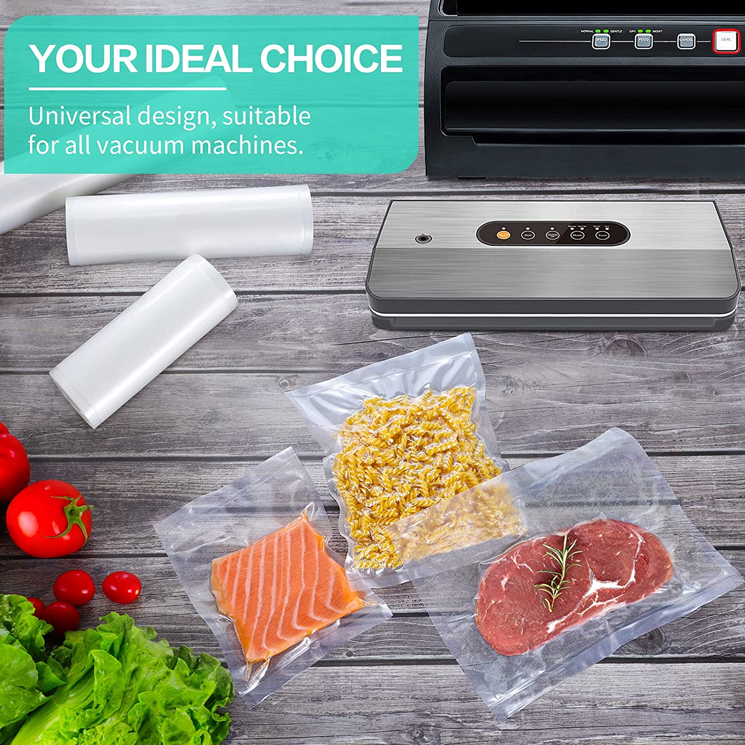 Kitchen Bags For Vacuum Food V - Food Storage Bag Organizer ulasan dan harga