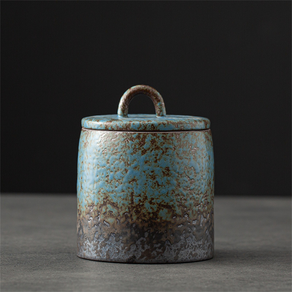 Ceramic Tea Caddy Sealed Jar S - Food Storage Quart ulasan dan harga