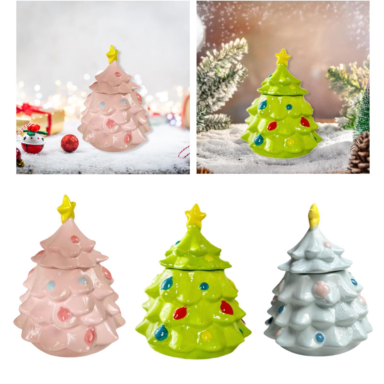 Christmas Tree Candy Jar Cute  - Xmas Food Storage Containers ulasan dan harga