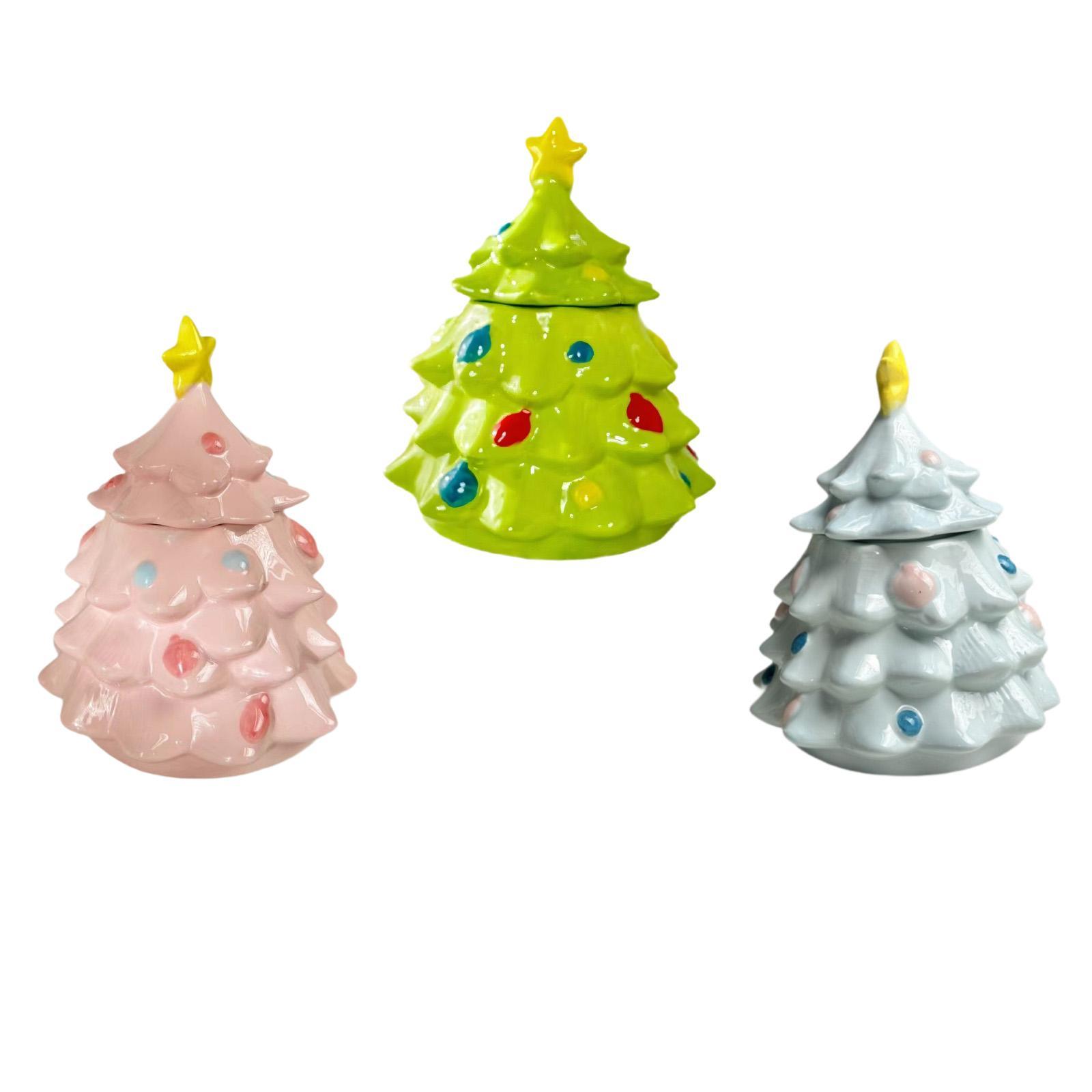 Christmas Tree Candy Jar Cute  - Xmas Food Storage Containers ulasan dan harga