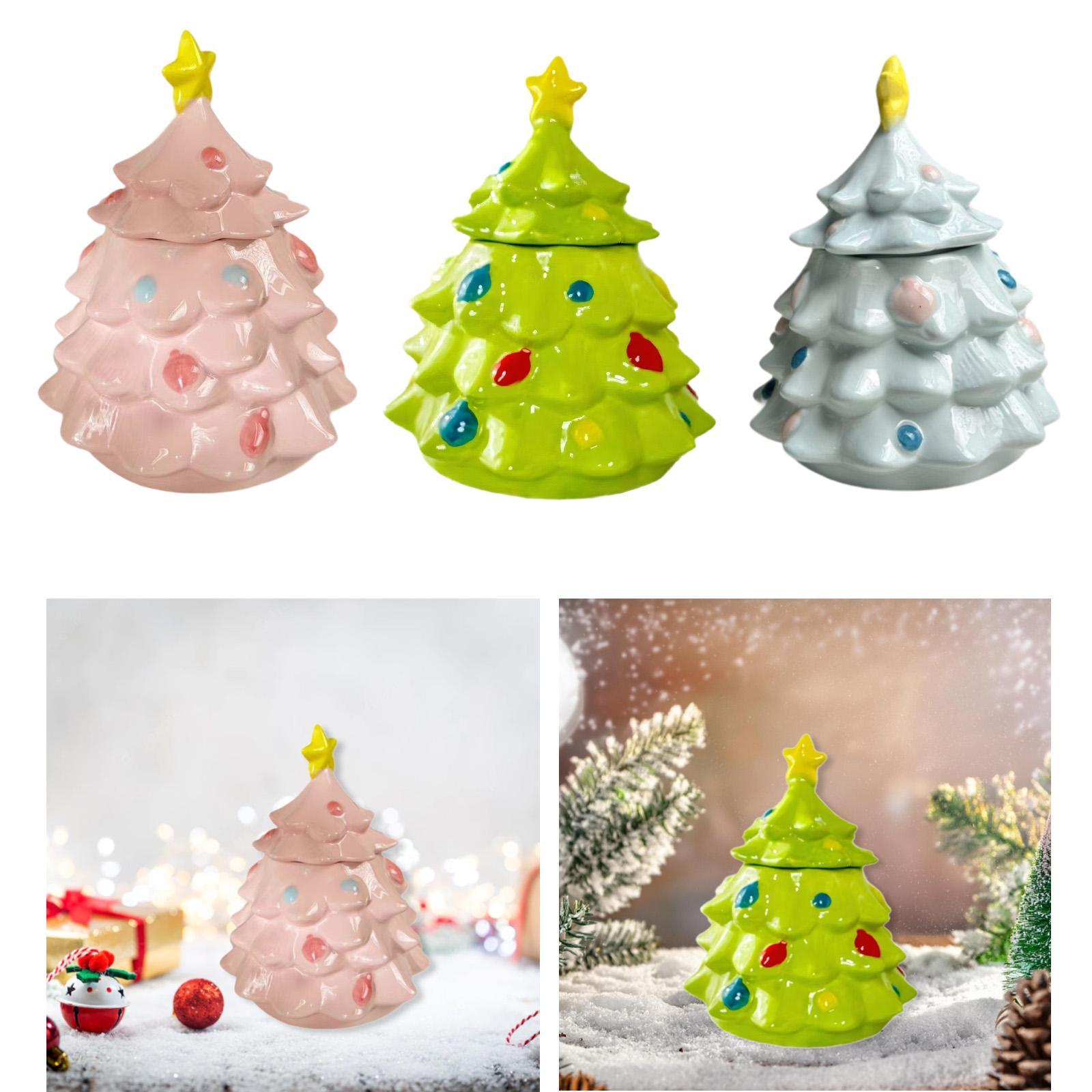 Christmas Tree Candy Jar Cute  - Xmas Food Storage Containers ulasan dan harga