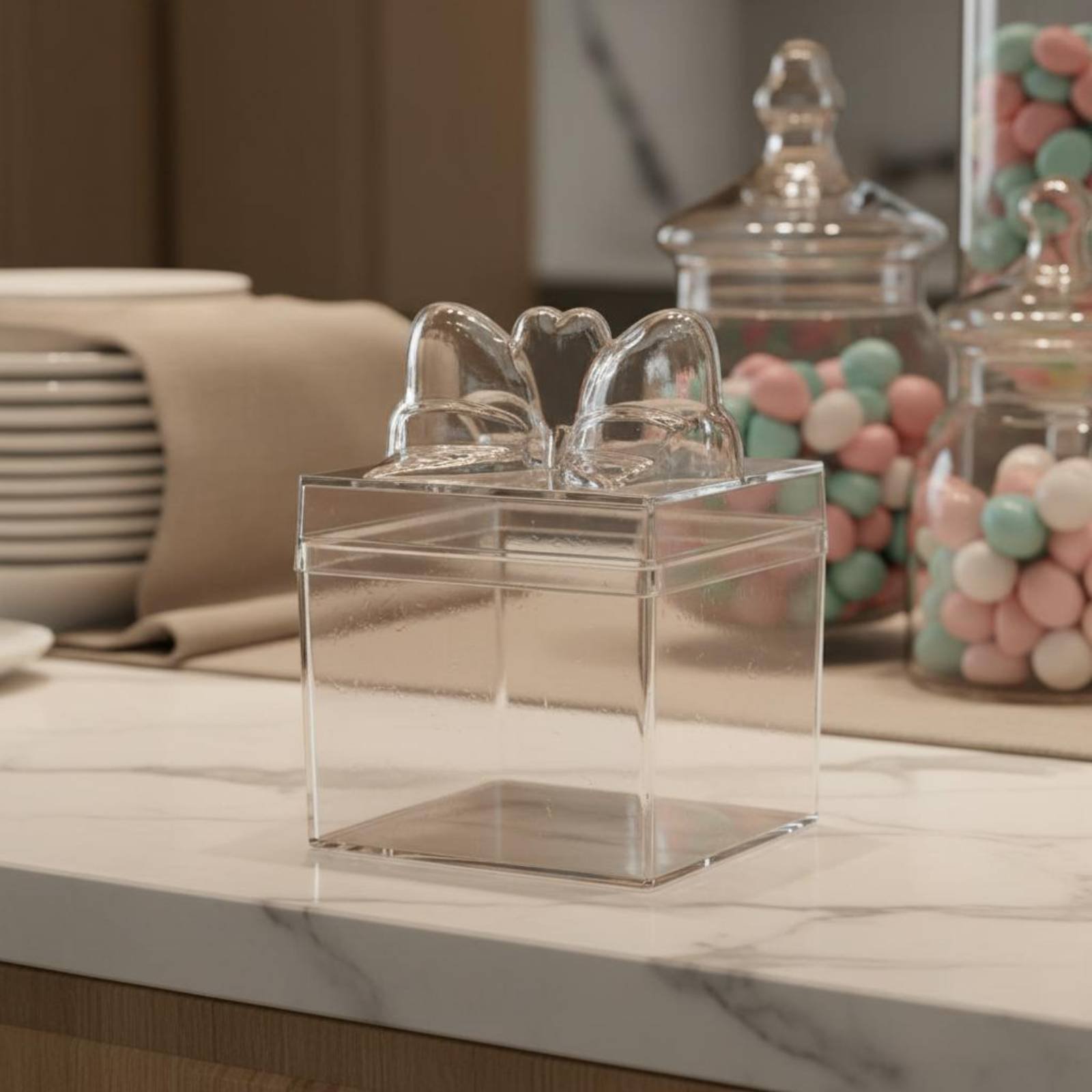 Clear Plastic Candy Box with R - Food Storage Is ulasan dan harga