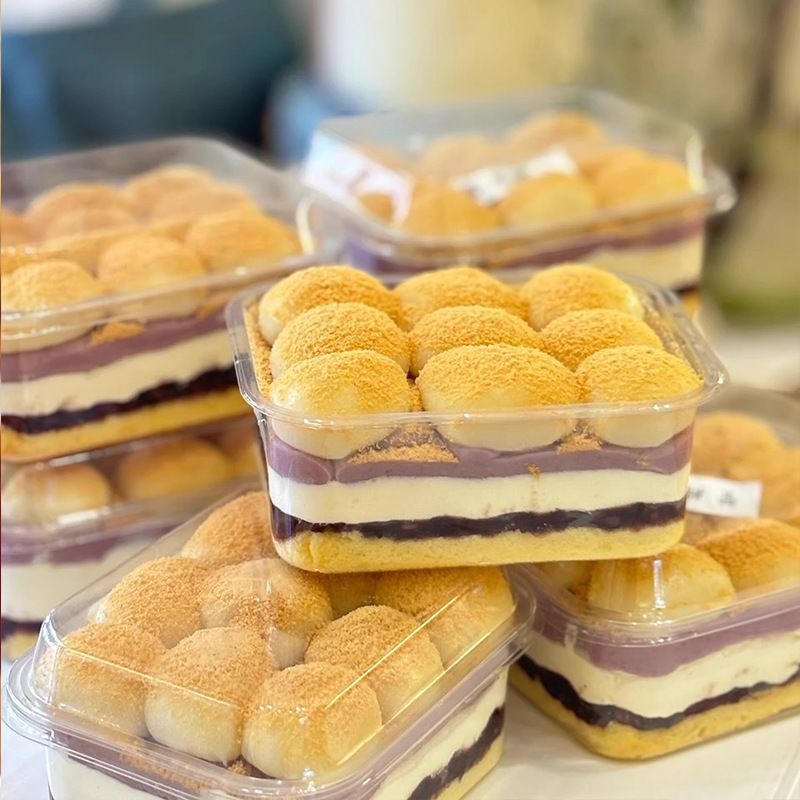 5/10PCS Plastic Cake Box with  - Xmas Food Storage Containers ulasan dan harga