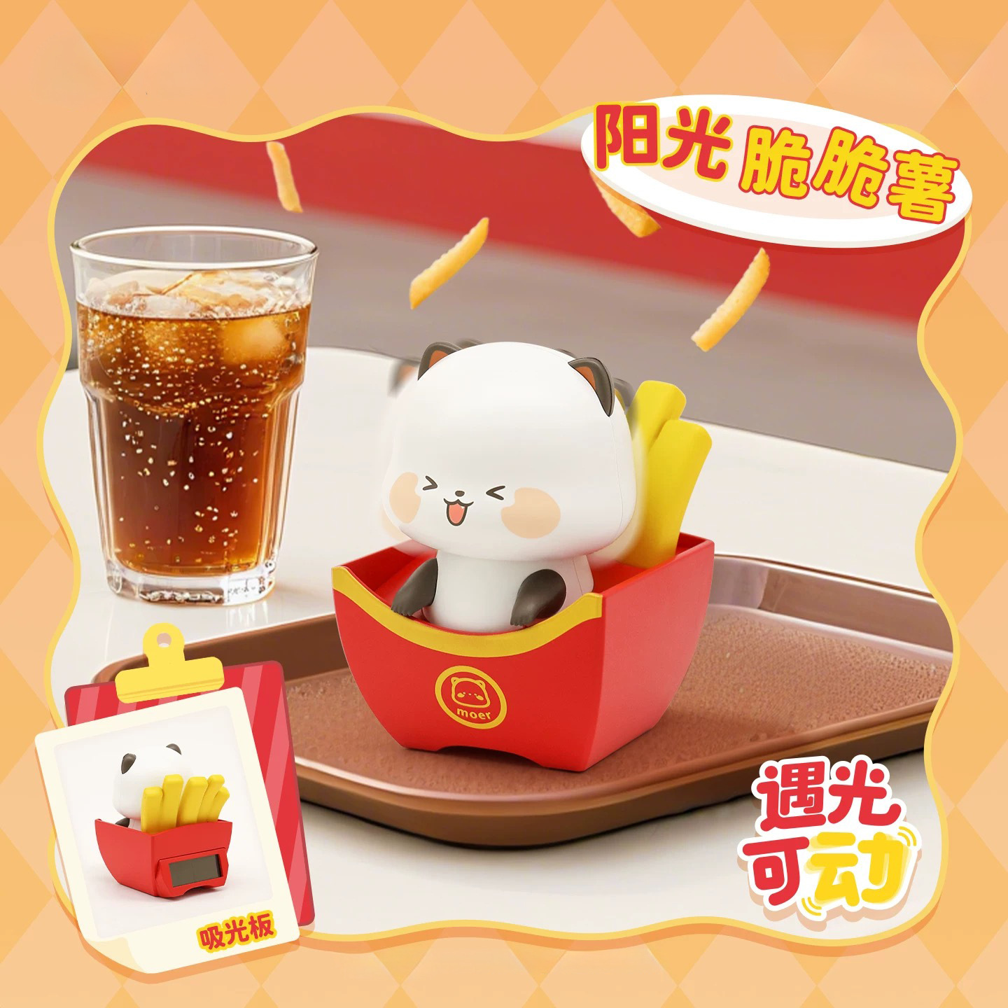 Moer Panda Cartoon Desktop Orn - Food Storage Bag Organizer ulasan dan harga