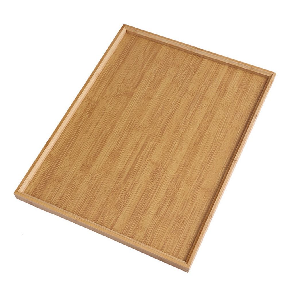 Decorate Tray Natural Bamboo B - Food Storage Table ulasan dan harga