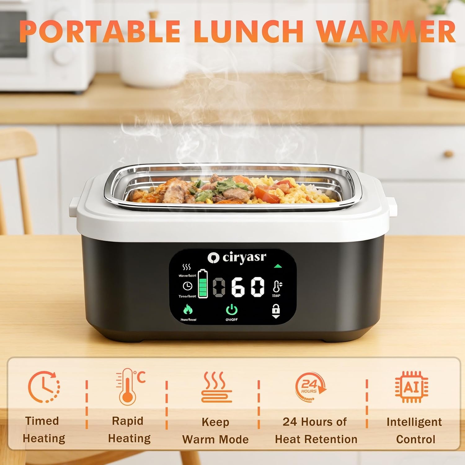 Powerful Electric Lunch Box, 1 - Food Storage Bag Organizer ulasan dan harga