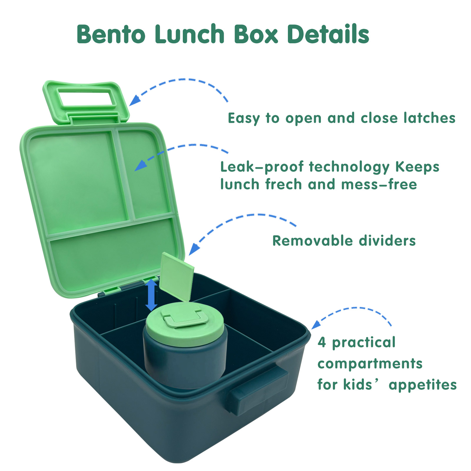 1 Set Bento Lunch Box for Kids - Food Storage Microwave Safe ulasan dan harga