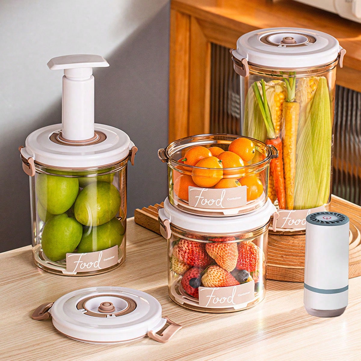 1 Kitchen Food Grade Vacuum Se - Food Storage Vacuum Containers ulasan dan harga