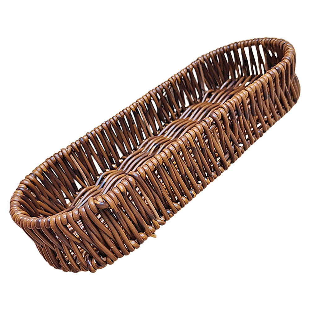 Oval Bread Basket Plastic Imit - Food Storage Table ulasan dan harga