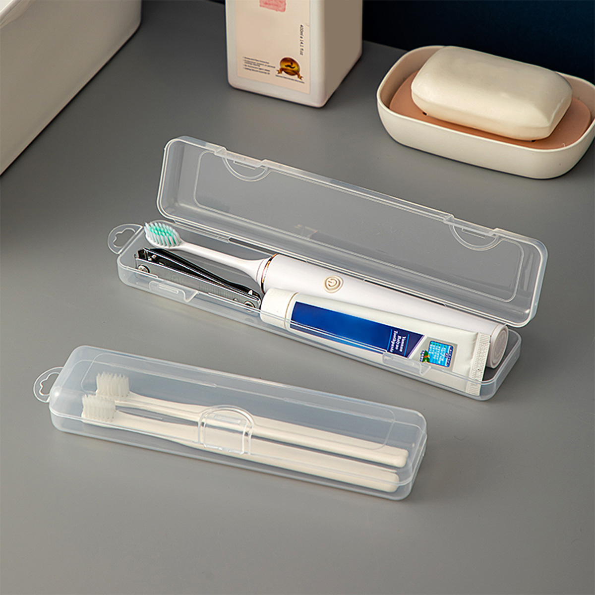 WORTHBUY Toothbrush Box Transp - Food Storage Quart ulasan dan harga