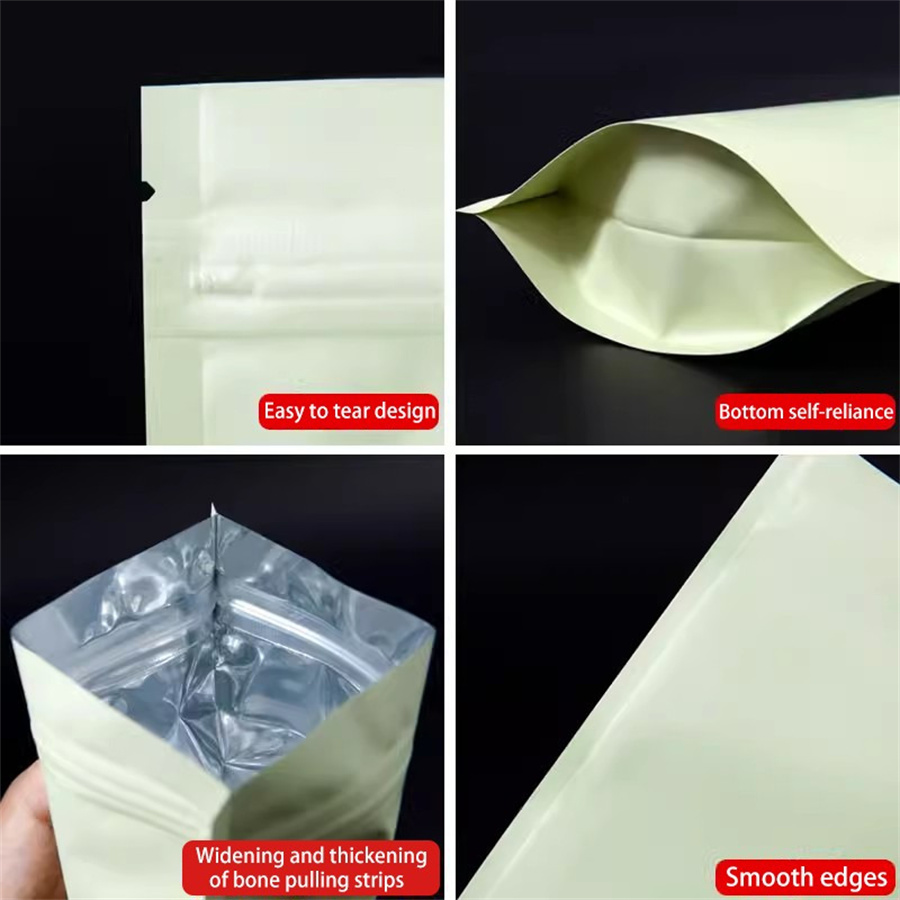 50/100PCS Matte Pale Yellow Zi - Food Storage Is ulasan dan harga