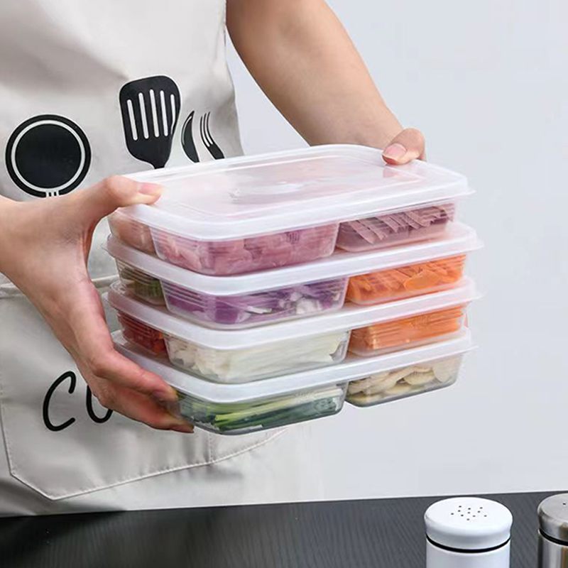New【4 Grids Plastic Storage Bo - Food Storage Quart ulasan dan harga