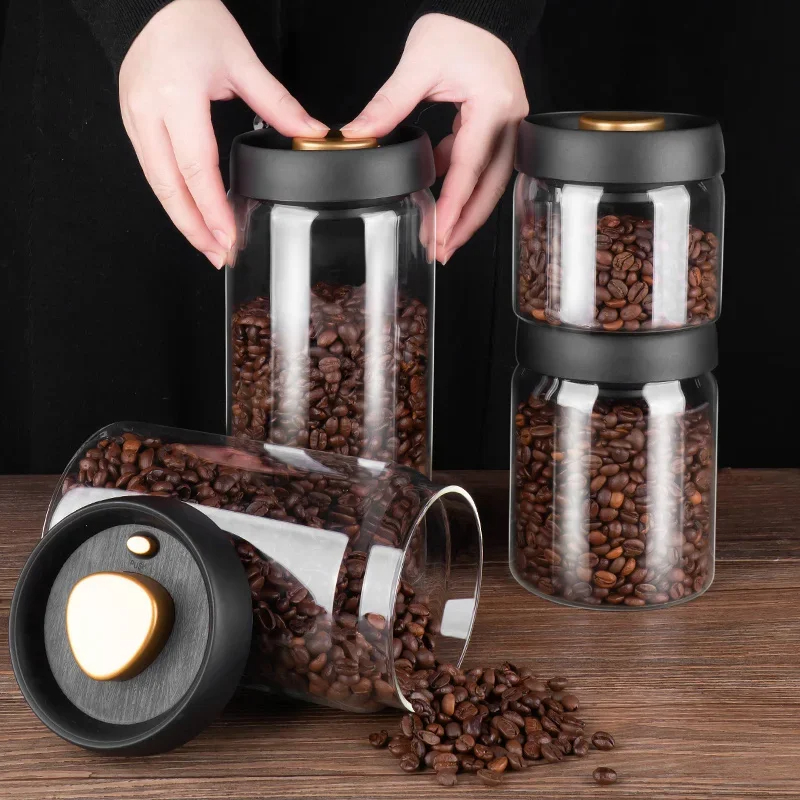 Coffee beans vacuum sealed jar - Food Storage Vacuum Containers ulasan dan harga