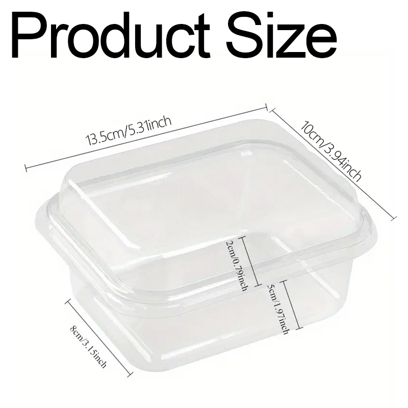 5/10/20PCS Transparent Cake Bo - Xmas Food Storage Containers ulasan dan harga