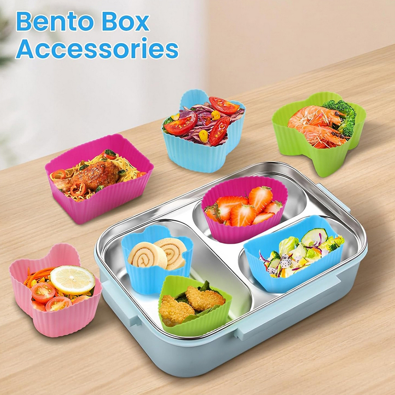 8PCS Silicone Lunch Box Divide - Food Storage Unit ulasan dan harga