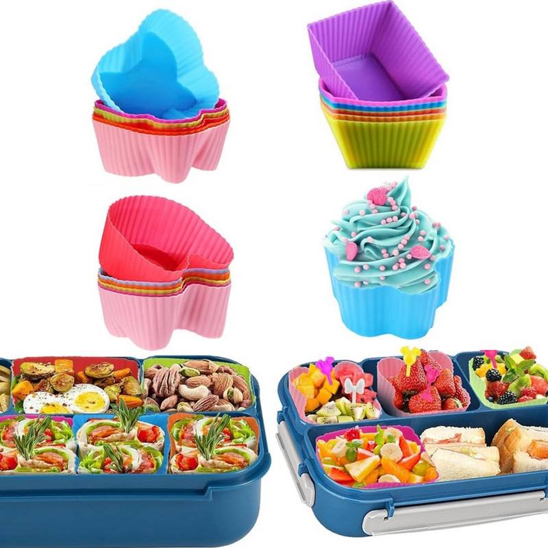 8PCS Silicone Lunch Box Divide - Food Storage Unit ulasan dan harga