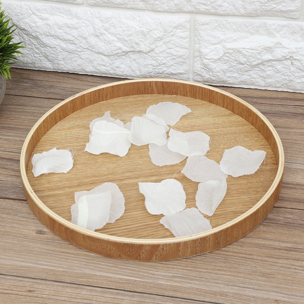 Wooden Serving Tray Tea Plate  - Food Storage Table ulasan dan harga