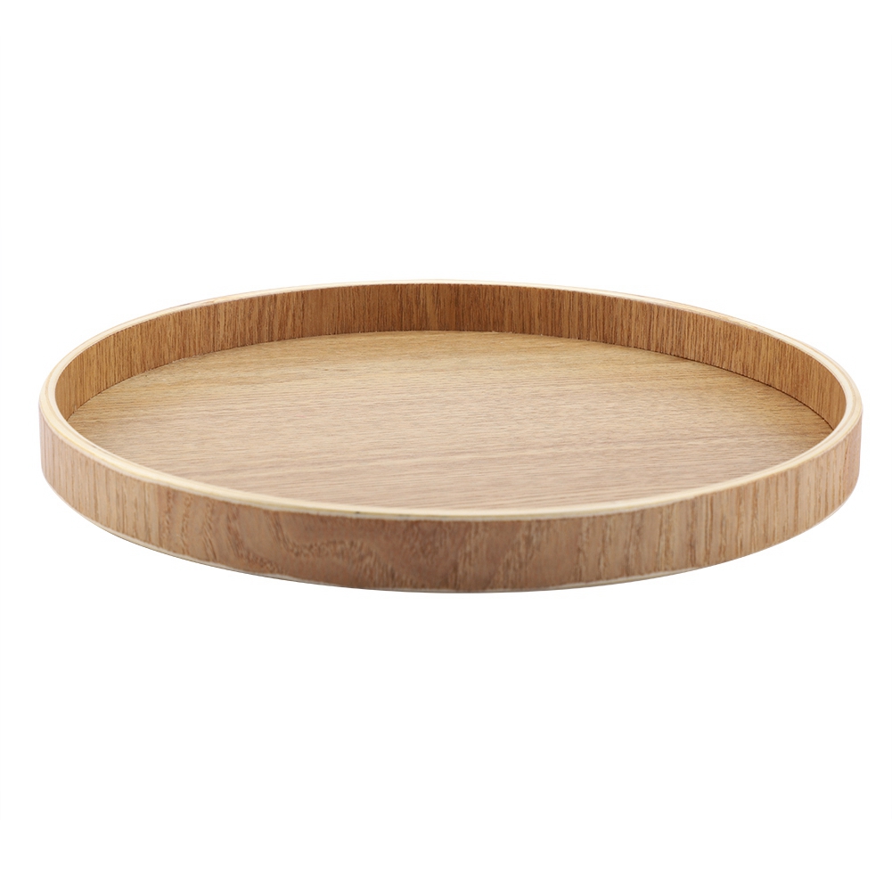 Wooden Serving Tray Tea Plate  - Food Storage Table ulasan dan harga