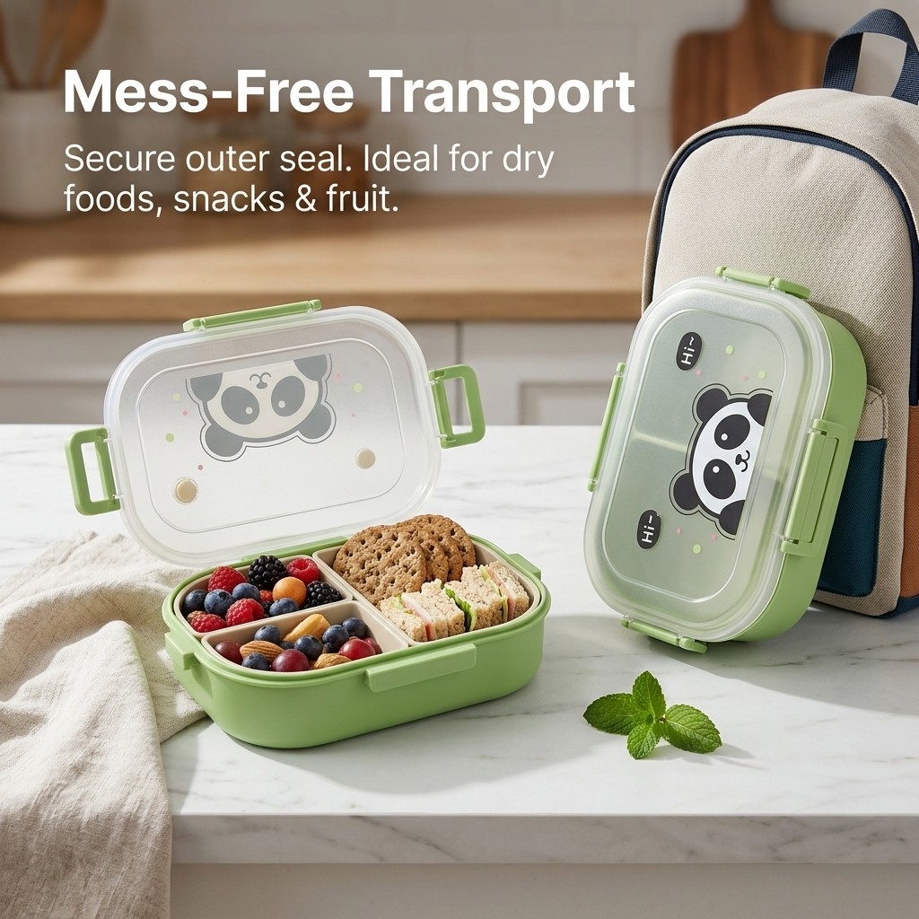 Reusable Plastic Divided Bento - Food Storage Microwave Safe ulasan dan harga