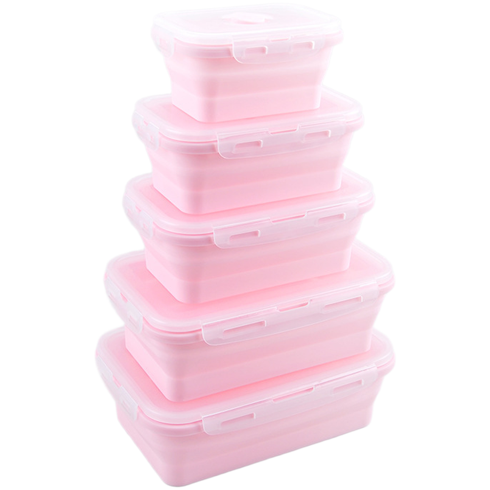 Foldable Silicone Lunch Box Se - Food Storage Microwave Safe ulasan dan harga