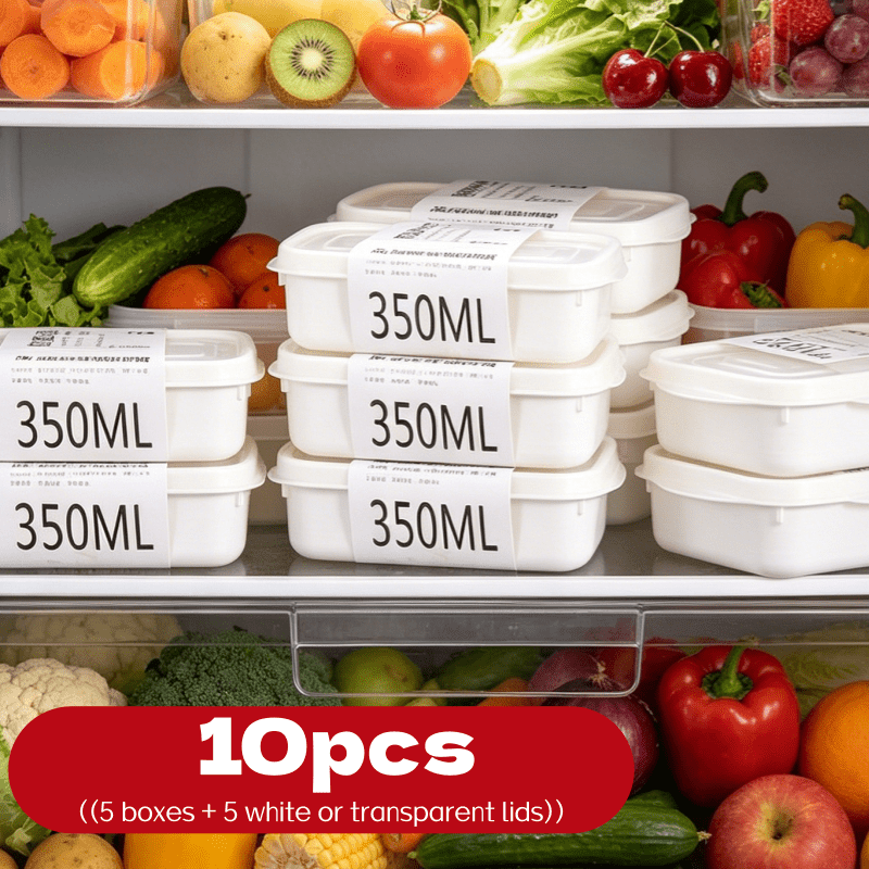 10Pcs Reusable Stackable Food  - Food Storage Quart ulasan dan harga