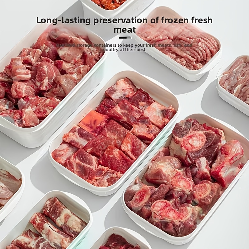 10Pcs Reusable Stackable Food  - Food Storage Quart ulasan dan harga