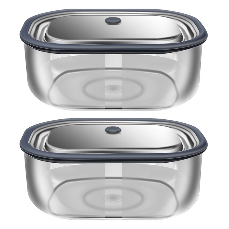 High Borosilicate Glass Rectan - Food Storage Quart ulasan dan harga