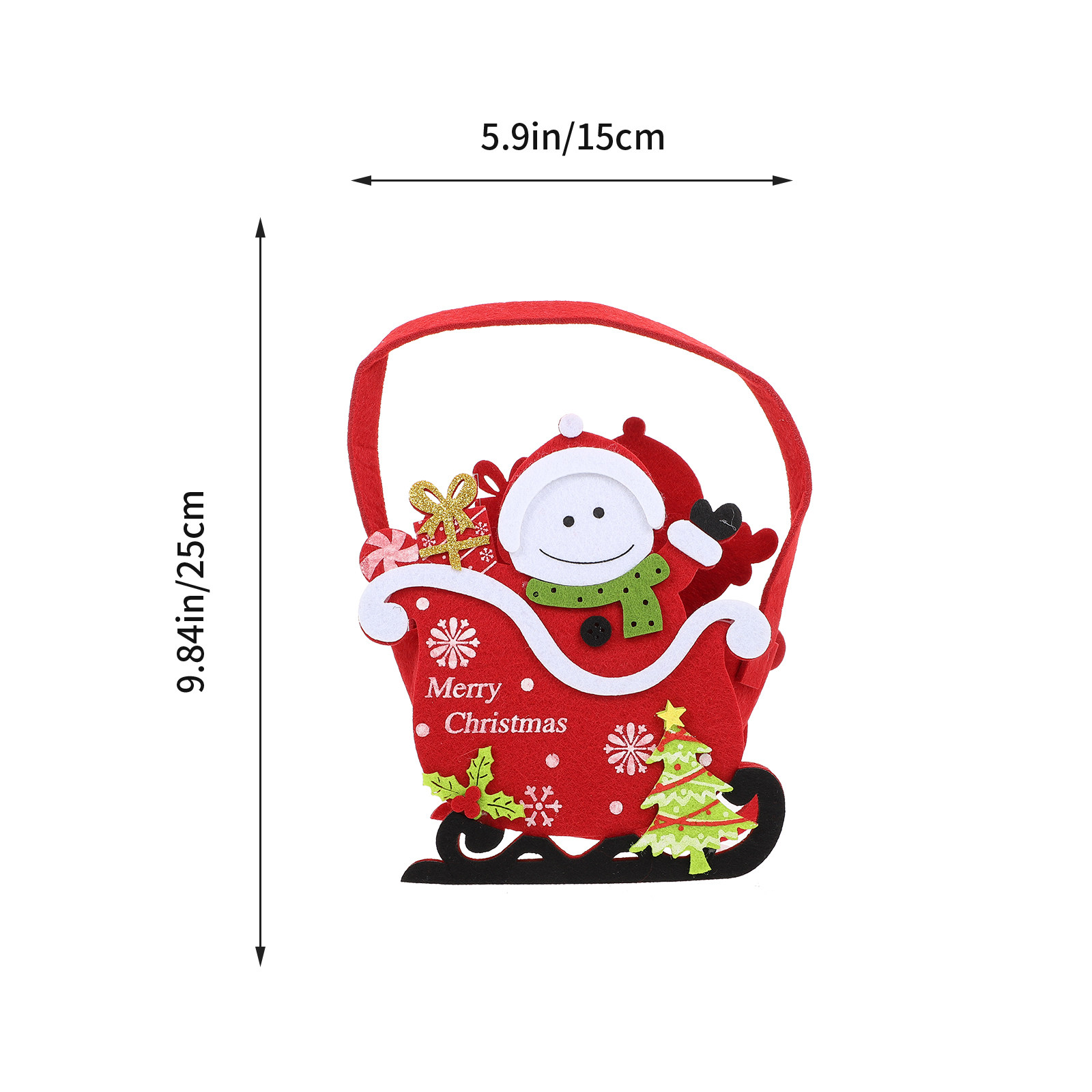 1Pcs Christmas Candy Basket Xm - Xmas Food Storage Containers ulasan dan harga