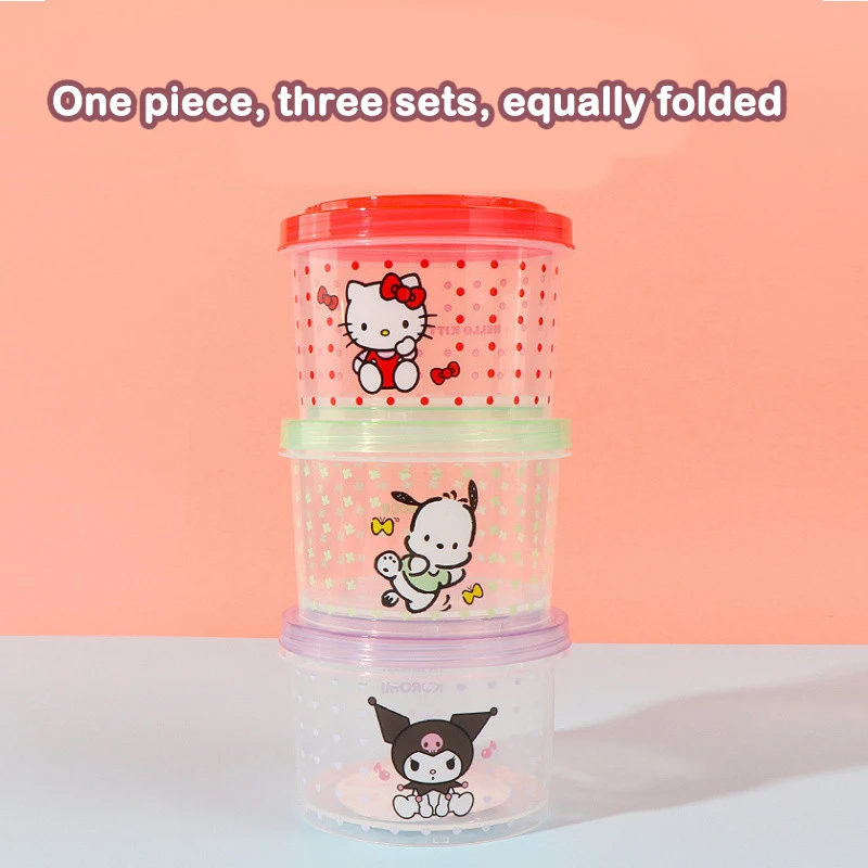 Kitty Bento Box Set 3 Pieces C - Food Storage Quart ulasan dan harga